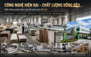 Bên Trong Nhà Máy APLUS Hơn 15.000 m² Tại Hưng Yên – Nền Tảng Sản Xuất Cửa Và Nội Thất Quy Mô Lớn